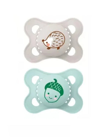 MAM  Lot de 2 Sucettes Original 0-6 mois - Hérisson & Gland