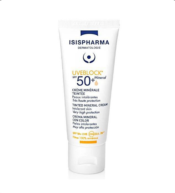 ISIS PHARMA UVEBLOCK CREME MINERALE TEINTEE SPF50+ 40ML