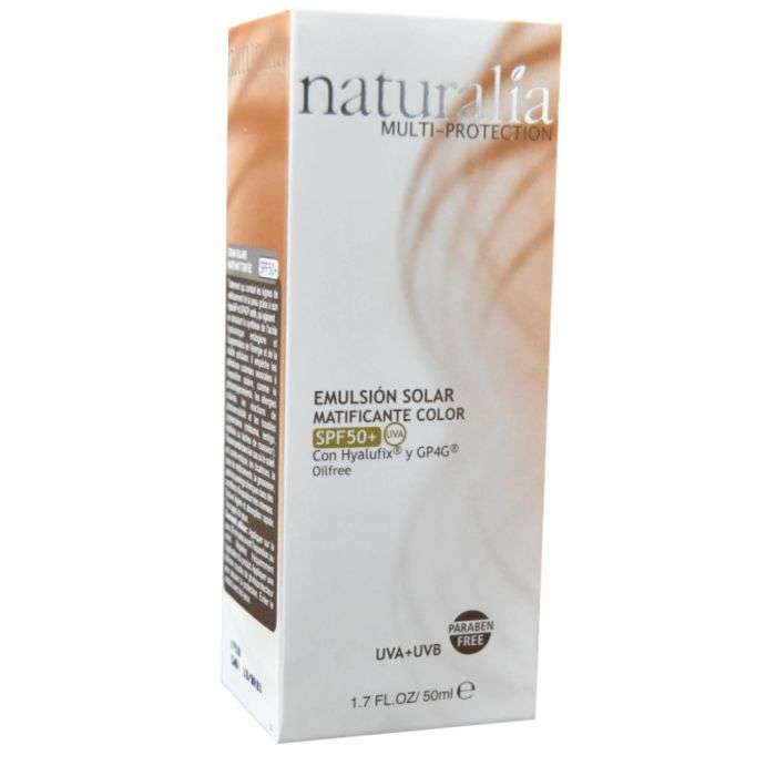 NATURALIA EMULSION SOLAIRE MATIFIANTE COULEUR 50 ML SPF 50+