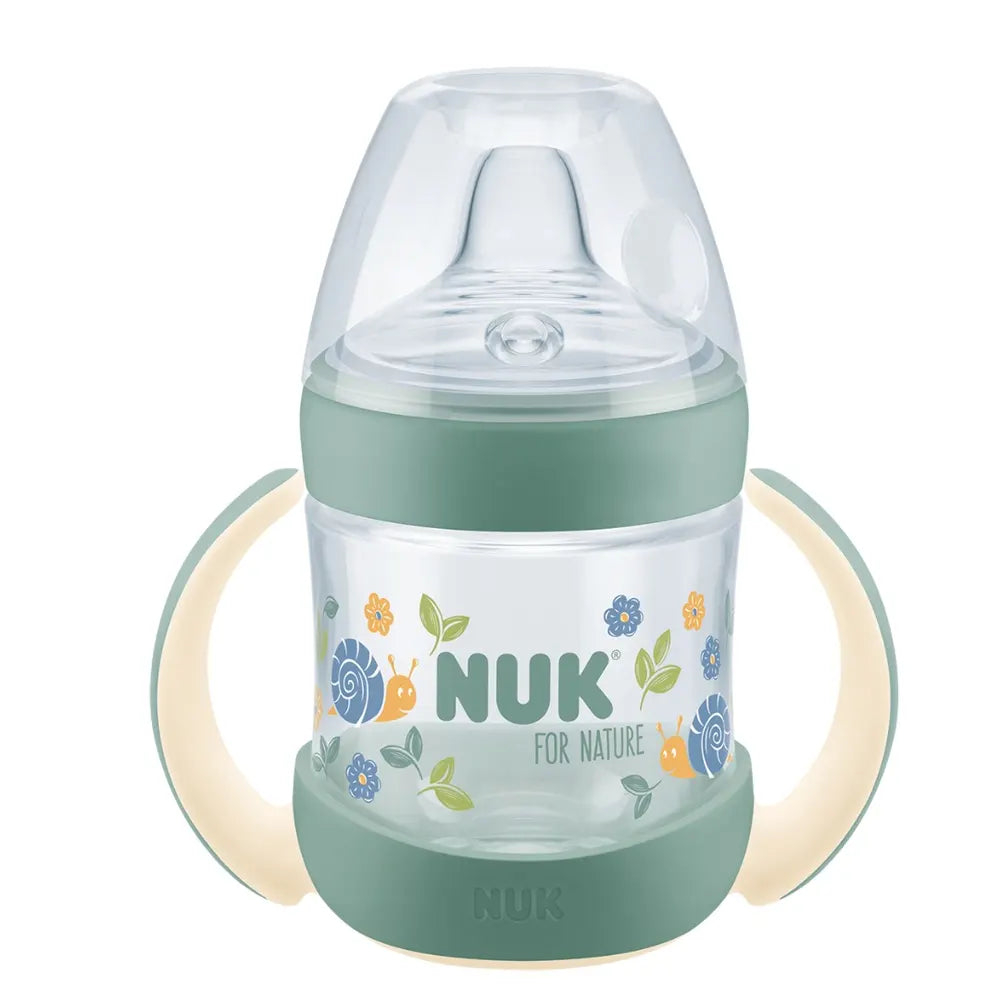 NUK Tasse d’Apprentissage avec Effet Lumineux For Nature 150 ml Vert Pastel - 6-18M