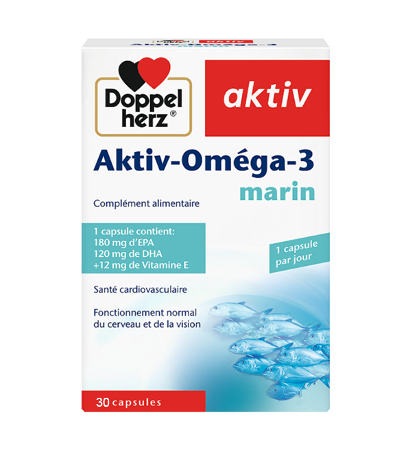 Doppel Herz Aktiv Omega-3 Marin 30 Capsules