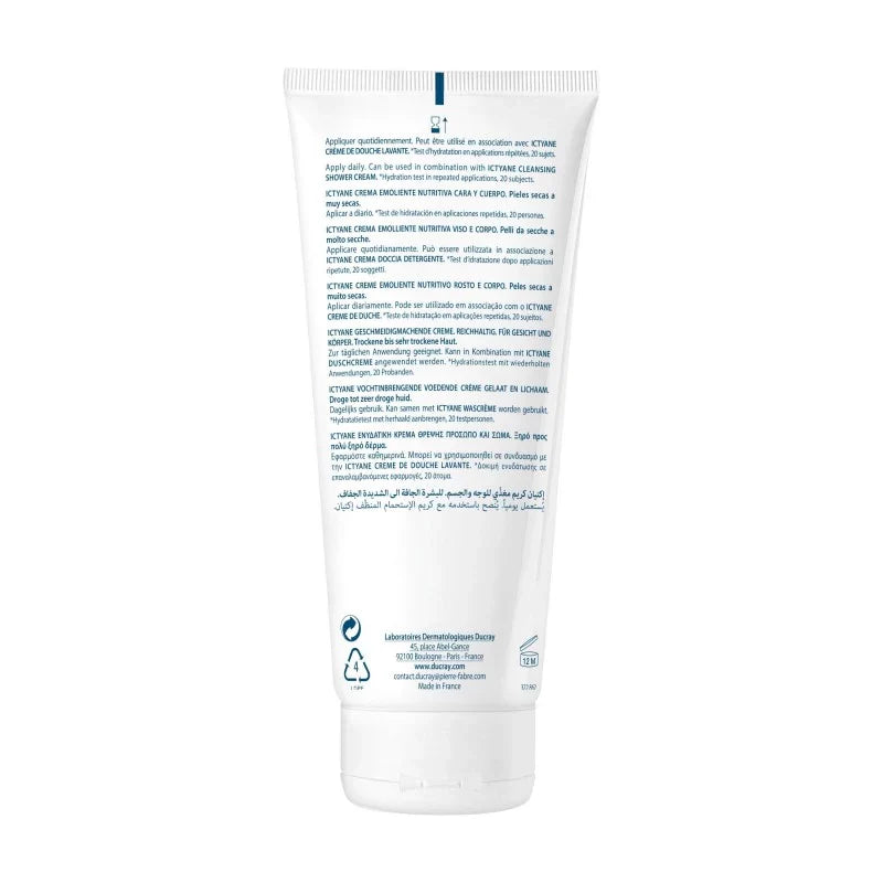 Ducray ICTYANE Crème Émolliente Nutritive 200ml