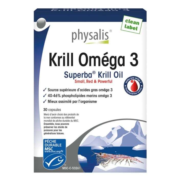 PHYSALIS KRILL OMEGA 3 30 CAPSULES