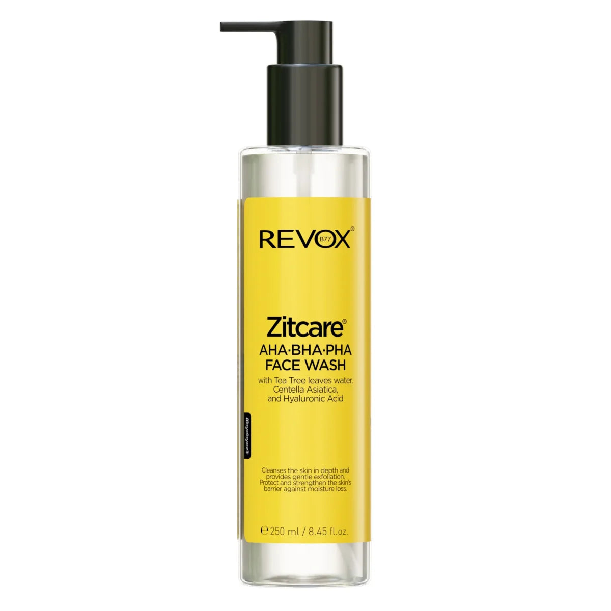 Revox - zitcare aha.bha.pha. face wash, 250ml