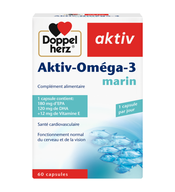 Doppel herz Aktiv Oméga-3 60Capsules