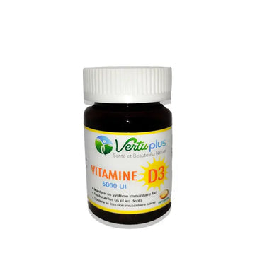 Vertu Plus Vitamine D3 5000 UI 60 Capsules