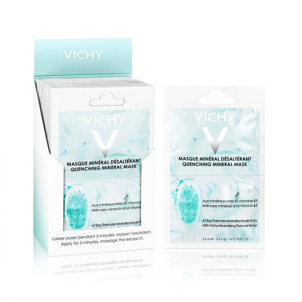 Vichy Masque Minéral Hydratant Peau Déshydratée et Sensible | 2 x 6ml